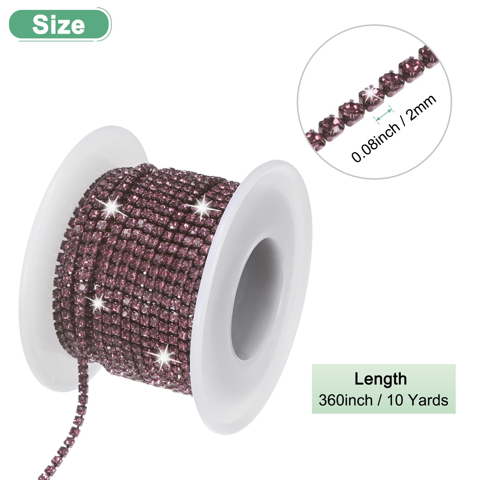 M METERXITY Crystal Rhinestone Close Chain - Image 3
