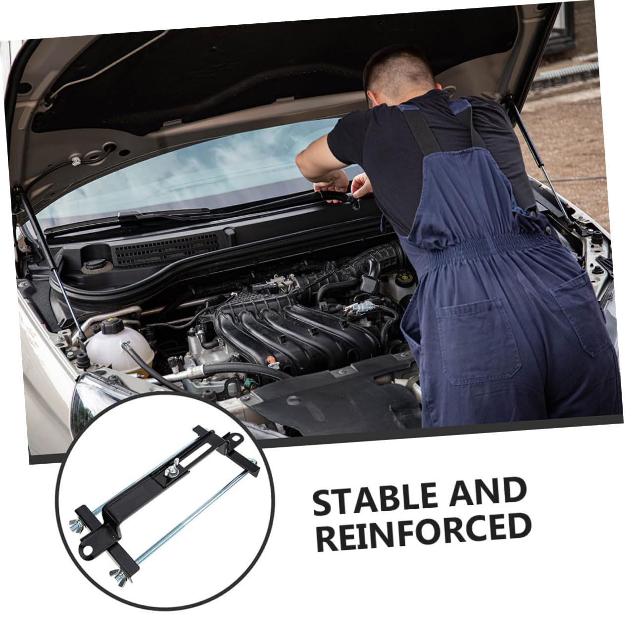 Vaguelly 2pièces Support De Batterie Voiture Métal Réglable Lot Cadre De Protection Pour Fixation De Batterie Automobile