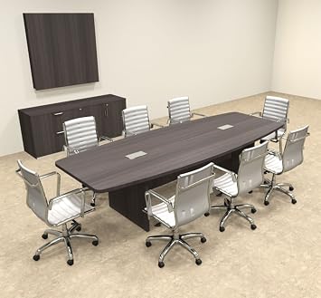 Modern Boat Shaped 10 Feet Conference Table, OF-CON-C133