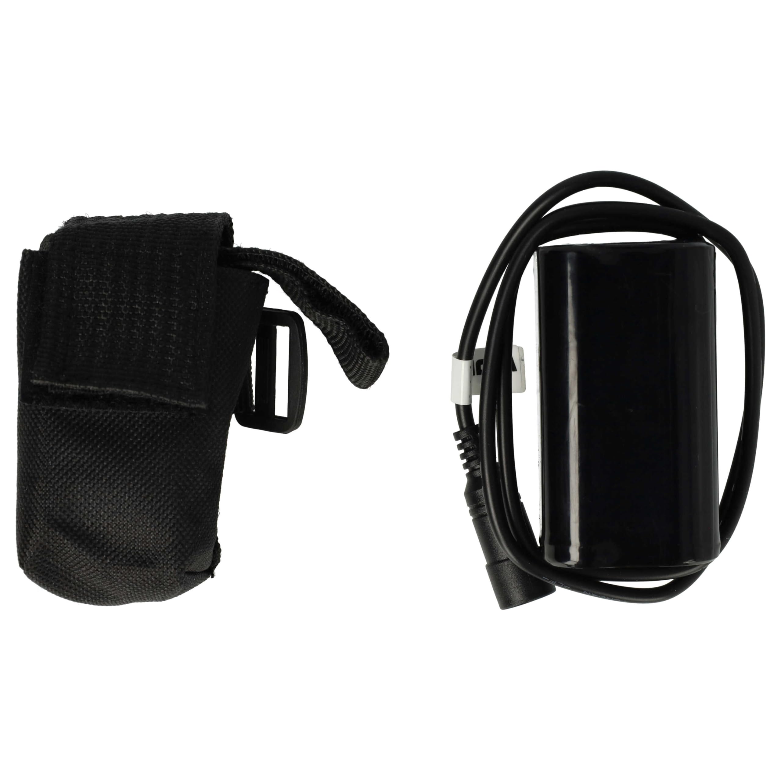 vhbw pacco batteria per faretti, fanalini per biciclette (5200mAh, 8,4V, Li-Ion)