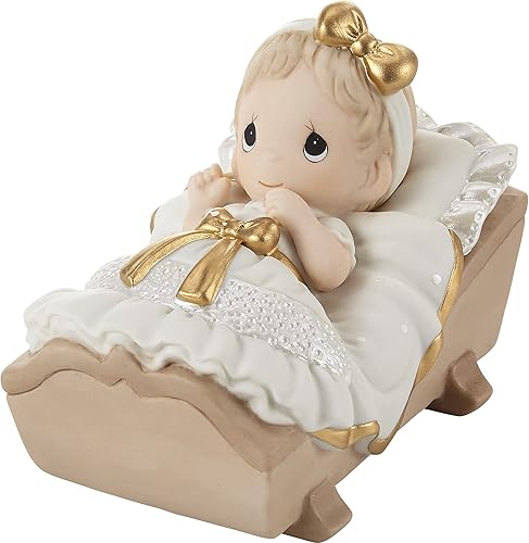 Precious Moments 212018 Cradled in His Love Girl Bisque - Figura de porcelana