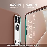 Vista 1145 de GONEZ Funda de silicona para iPhone 15 Pro Max, compatible con Magsafe, protector de cámara + protector de pantalla, forro de microfibra suave Negro