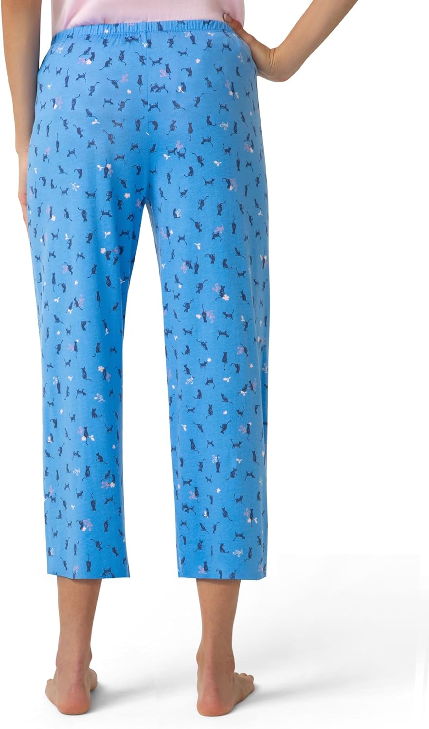 HUE Women's Spring Pajama Separates Soft Whimsical Print Pjs with Flowers, Animals, Garden Themed Pjs, Cocktails