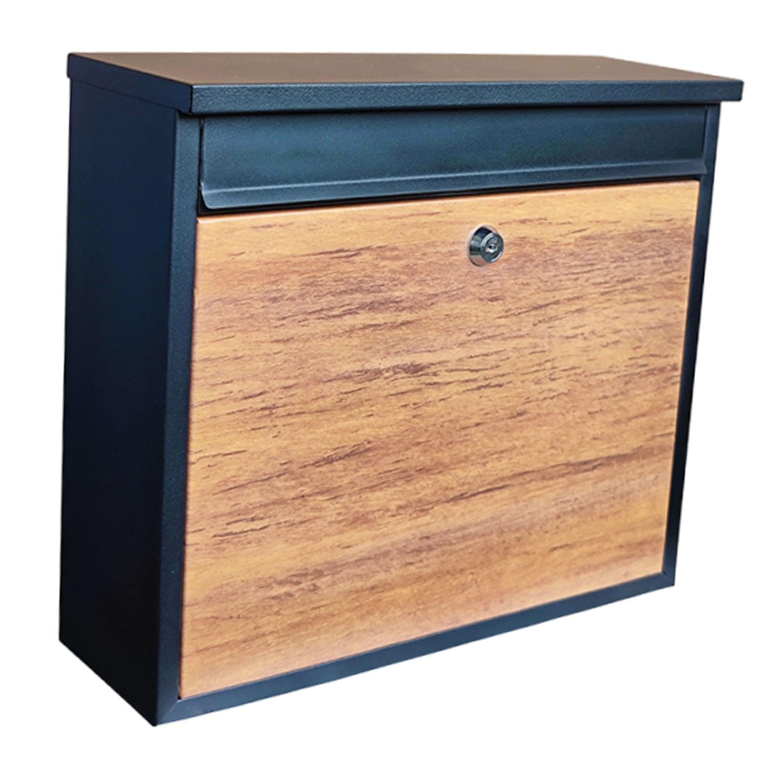 Wall Mount Mailbox Iron Practical Decorative for Entryway Outdoor Commercial-image-13
