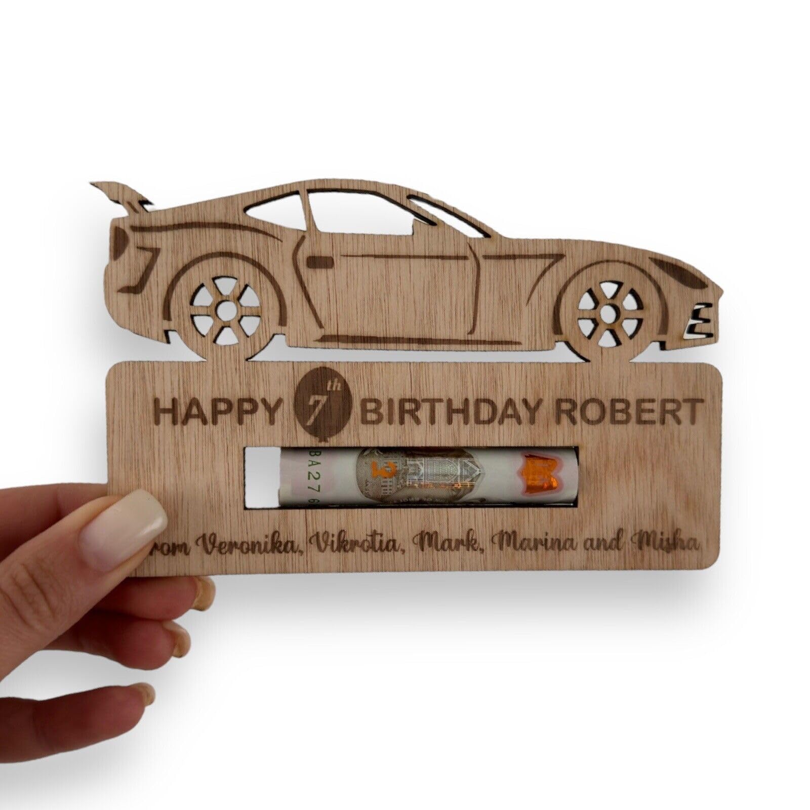 MyCutify Personalised 18th Birthday Gift for Boys – Custom Money Holder Wallet for Milestone Celebration, Special Keepsake, and Unique Coming of Age Present