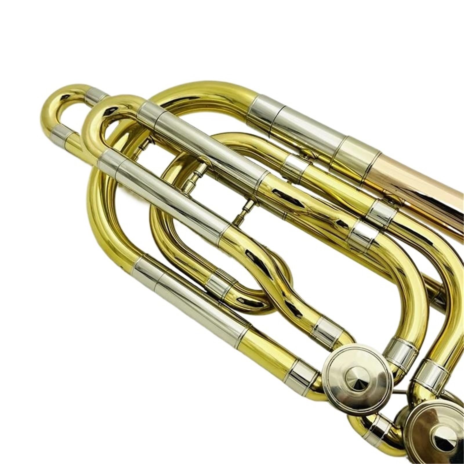 Standard Puzon Instrumenty Muzyczne Bb F Puzon Dwutłokowy Instrument Muzyczny Z Brązu Fosforowego Powlekany Mosiężnie Z Futerałem
