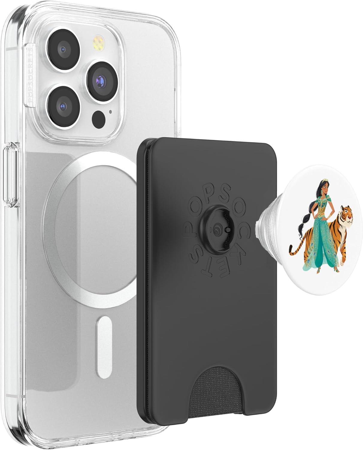 Disney Aladdin Jasmine and Rajah Live Action PopSockets PopWallet for MagSafe