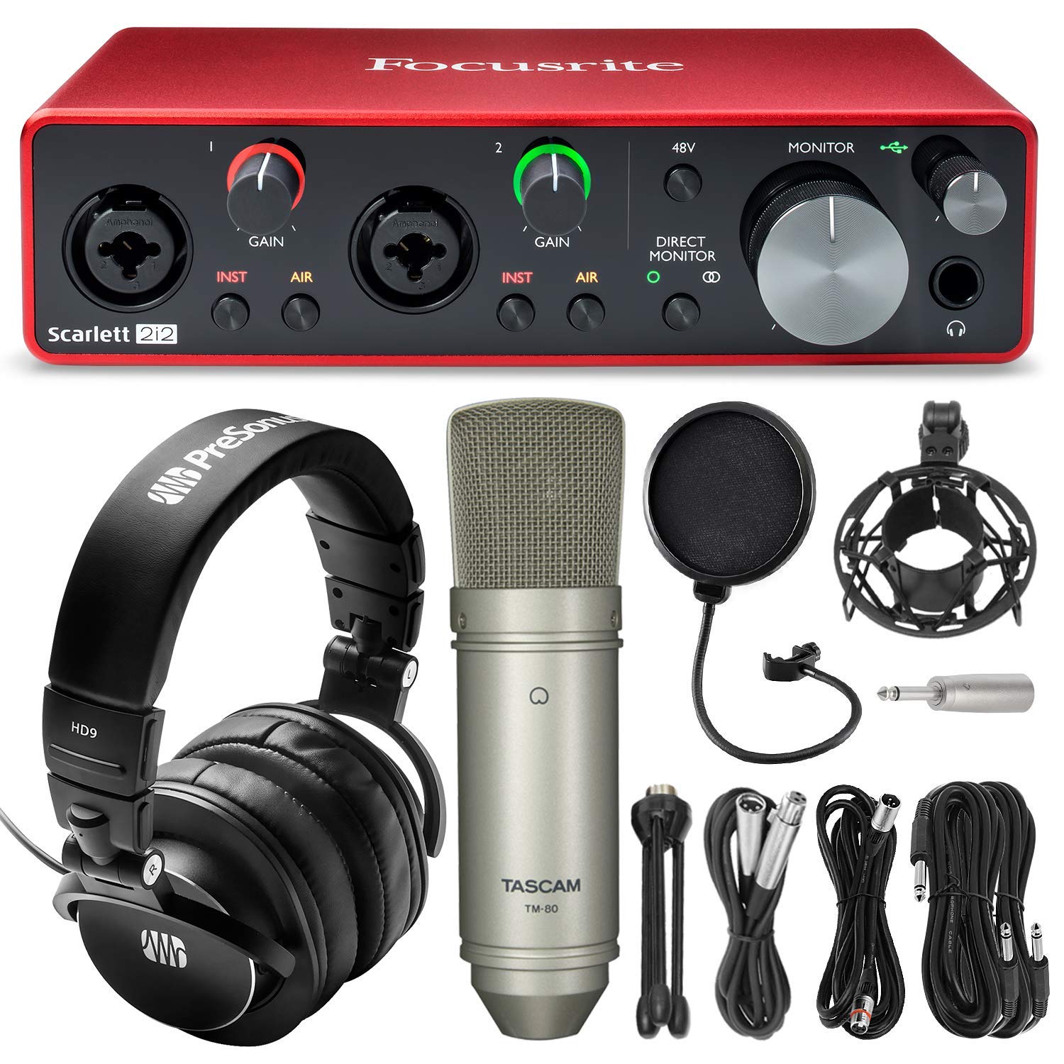 Focusrite Scarlett 2i2 2in 2Out USB Recording Audio Interface (3rd