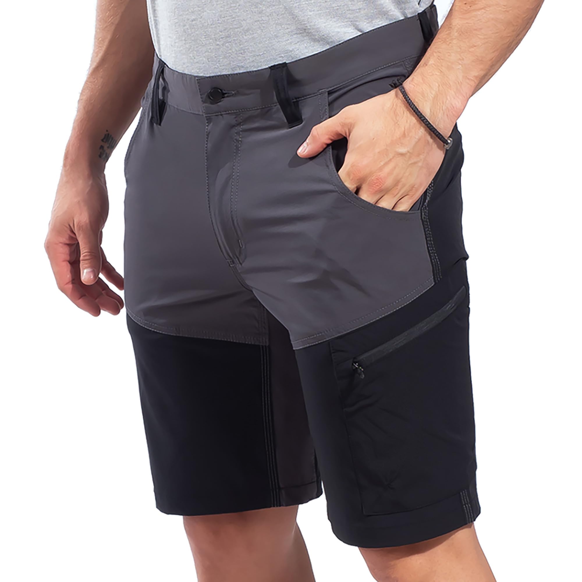 Stenso Nox Pantalones Cortos Trabajo Hombre Elasticos - Bermudas Trabajo Hombre Stretch