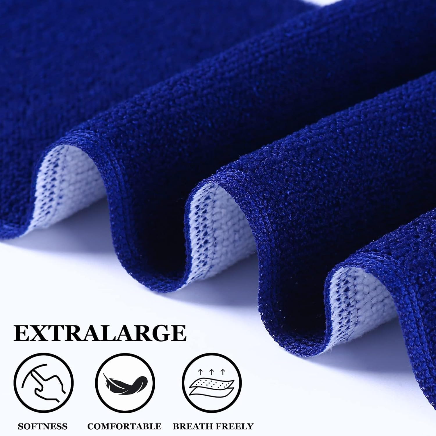 Genovega 6 Packs Oversized Terry Beach Towel Set 36 x 72 Soft Thin Extra Large Pool Camping Swim Bulk Towels Blanket Clearance Travel Adult Essentials Accessories Must Haves Vacation Striped Boho