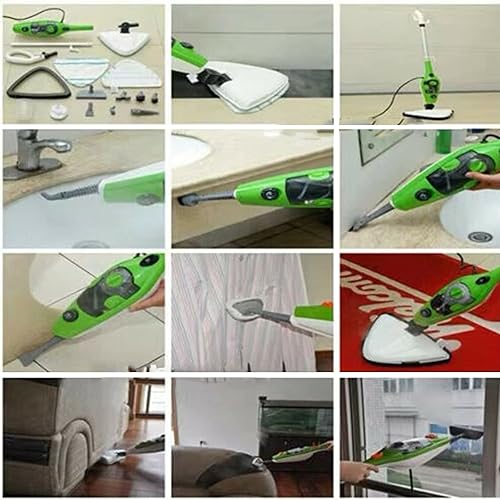 Miniatura 6 de Limpiador de pisos, trapeador de vapor 10 en 1 para limpieza de pisos, limpiador de vapor multifuncional con práctico desmontable de mano, adecuado