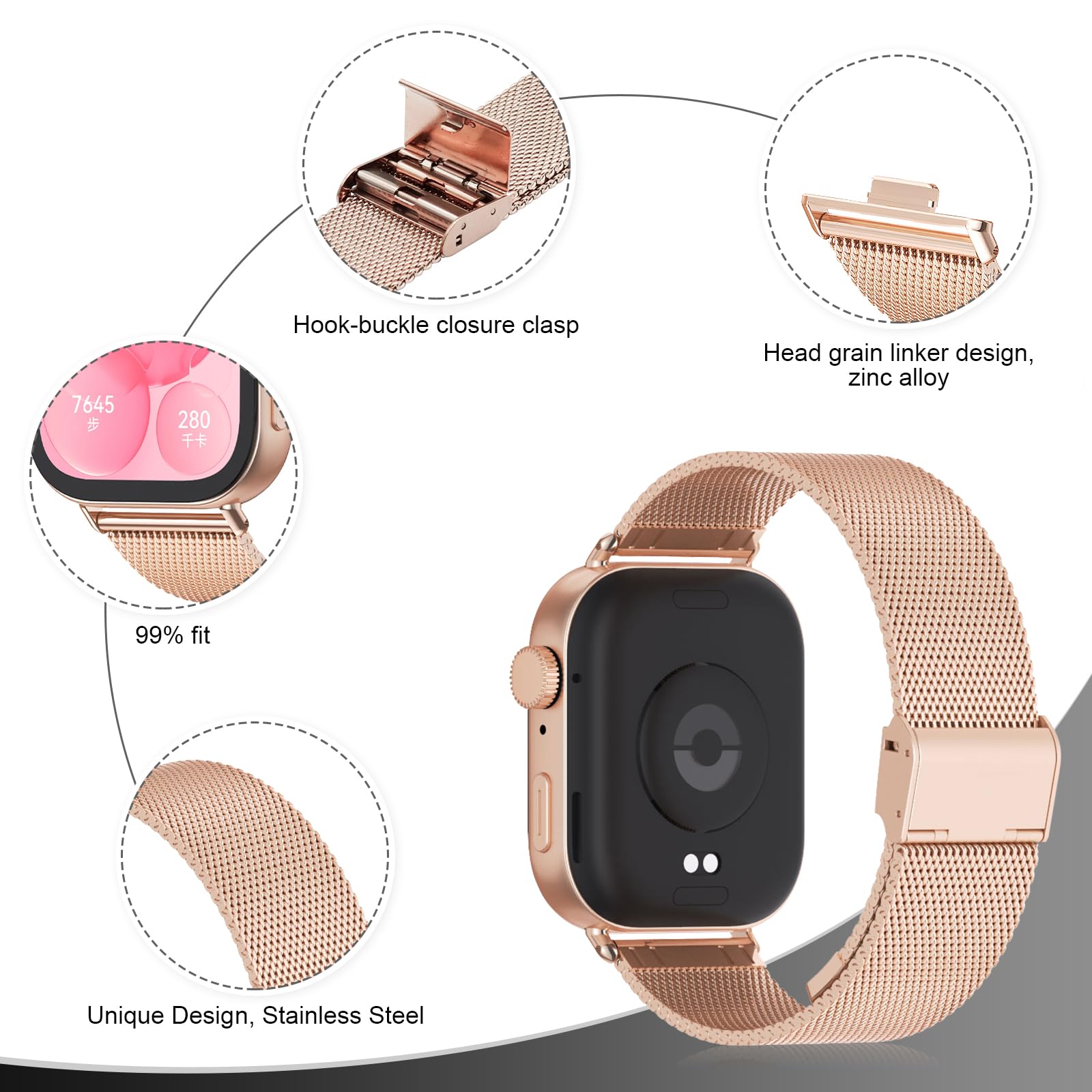 Metalowa bransoletka kompatybilna z Huawei Watch Fit 3 regulowany pasek ze stali nierdzewnej metalowe bransoletki Huawei Watch Fit3 paski akcesoria