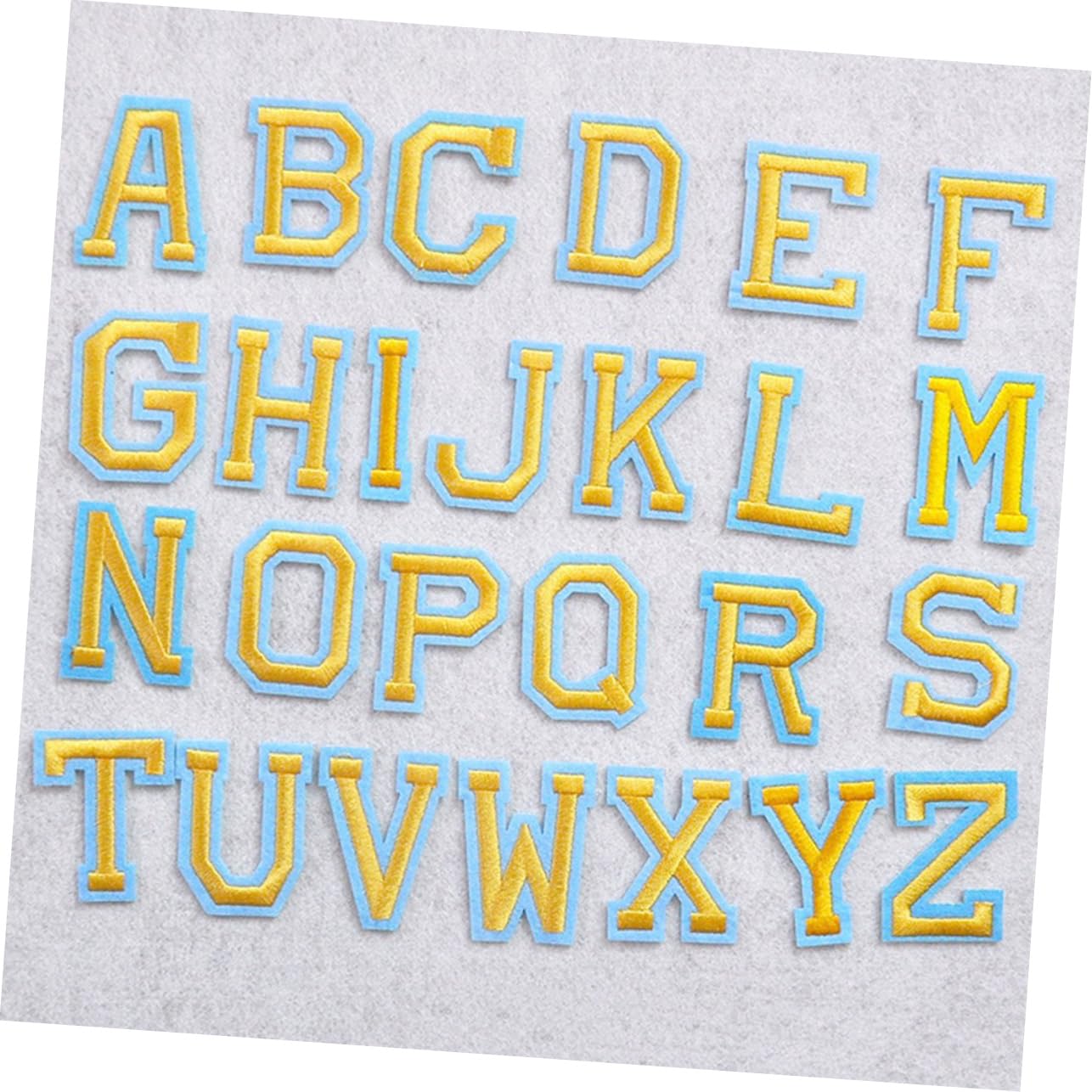 jojofuny 5 Set Toppe Ricamate Alfabeto Patches Termoadesivi Per Riparazioni E Decorazioni Abbigliamento Borse E Facili Da Applicare E Personalizzare 52 Pezzi*5