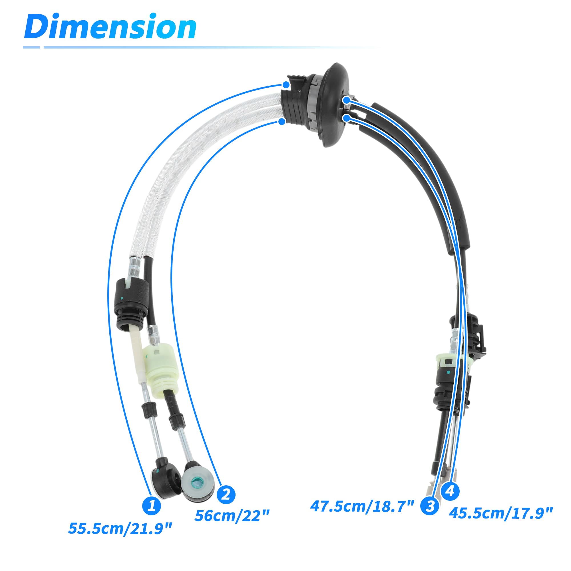 No.2444GS Cable De Cambio De Transmisión Manual Para Citroen Dispatch 1.6 HDI Para Peugeot Expert 1.6 HDI Para Fiat Scudo 1.6 D 2007-2019 Ensamblaje De Cable De Palanca