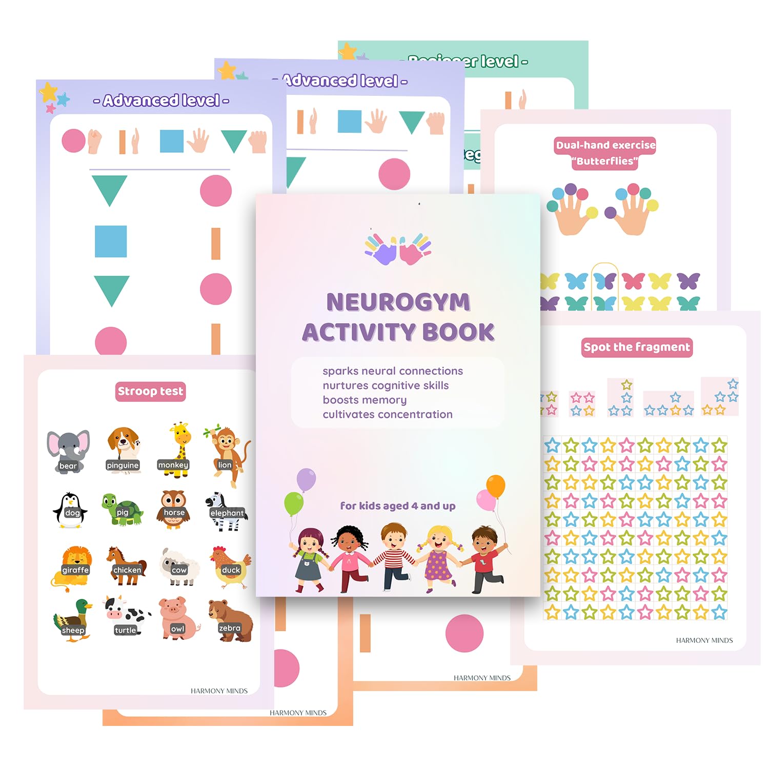Neurogymnastics for Kids | Bilateral Brain Development Exercises | Dual-Hand Brain Activities | Brain-Boosting Games for Kids Ages 4+ | Coordination, Focus & Cognitive Skill Building Pack of 26-image-8