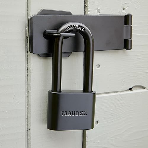 Miniatura 7 de Maudex PBE50 - Candado resistente a la intemperie, protección confiable con 5 llaves, revestimiento protector, acero duradero para unidades de