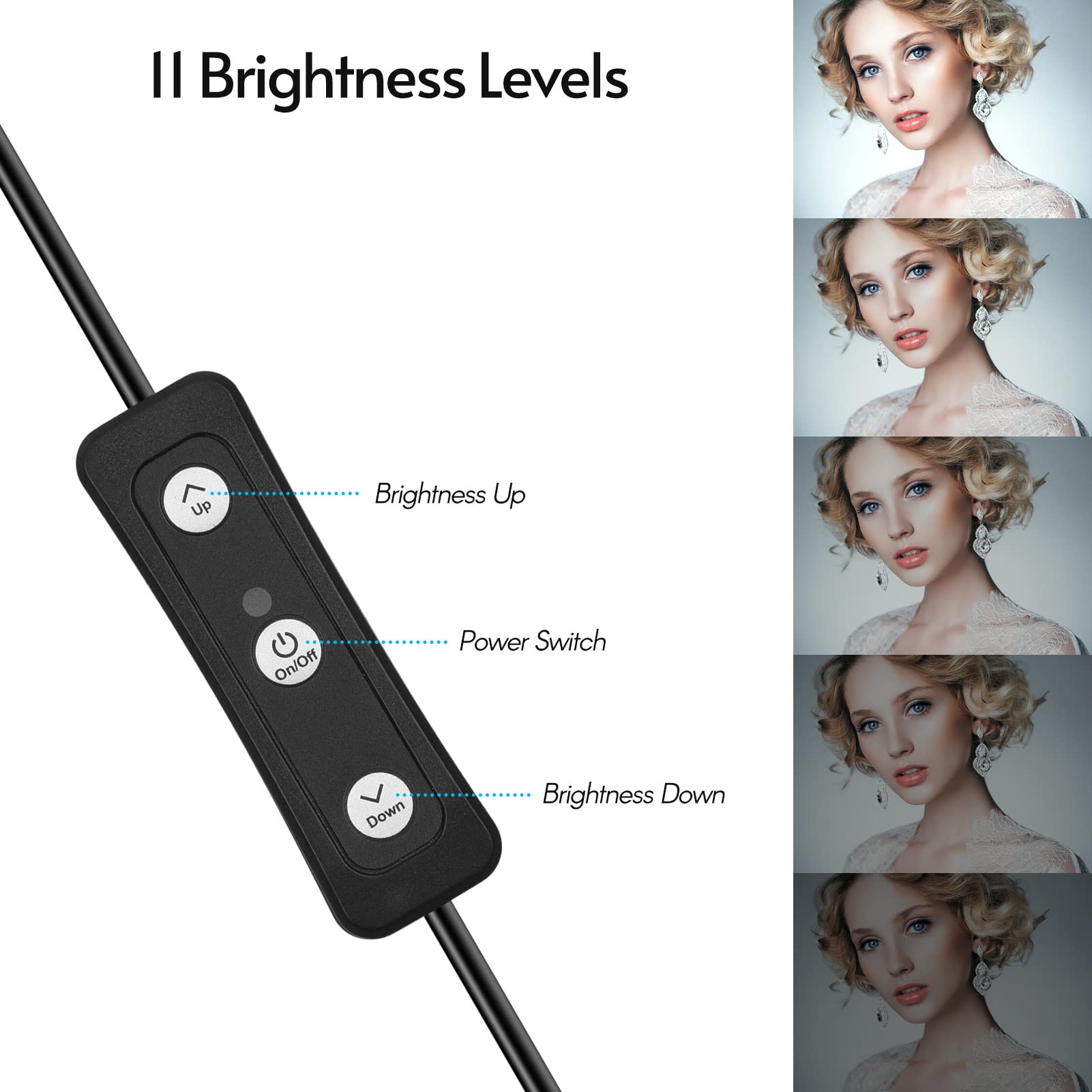 Acheter Kit D'éclairage De Vidéoconférence USB Andoer Comprenant 1