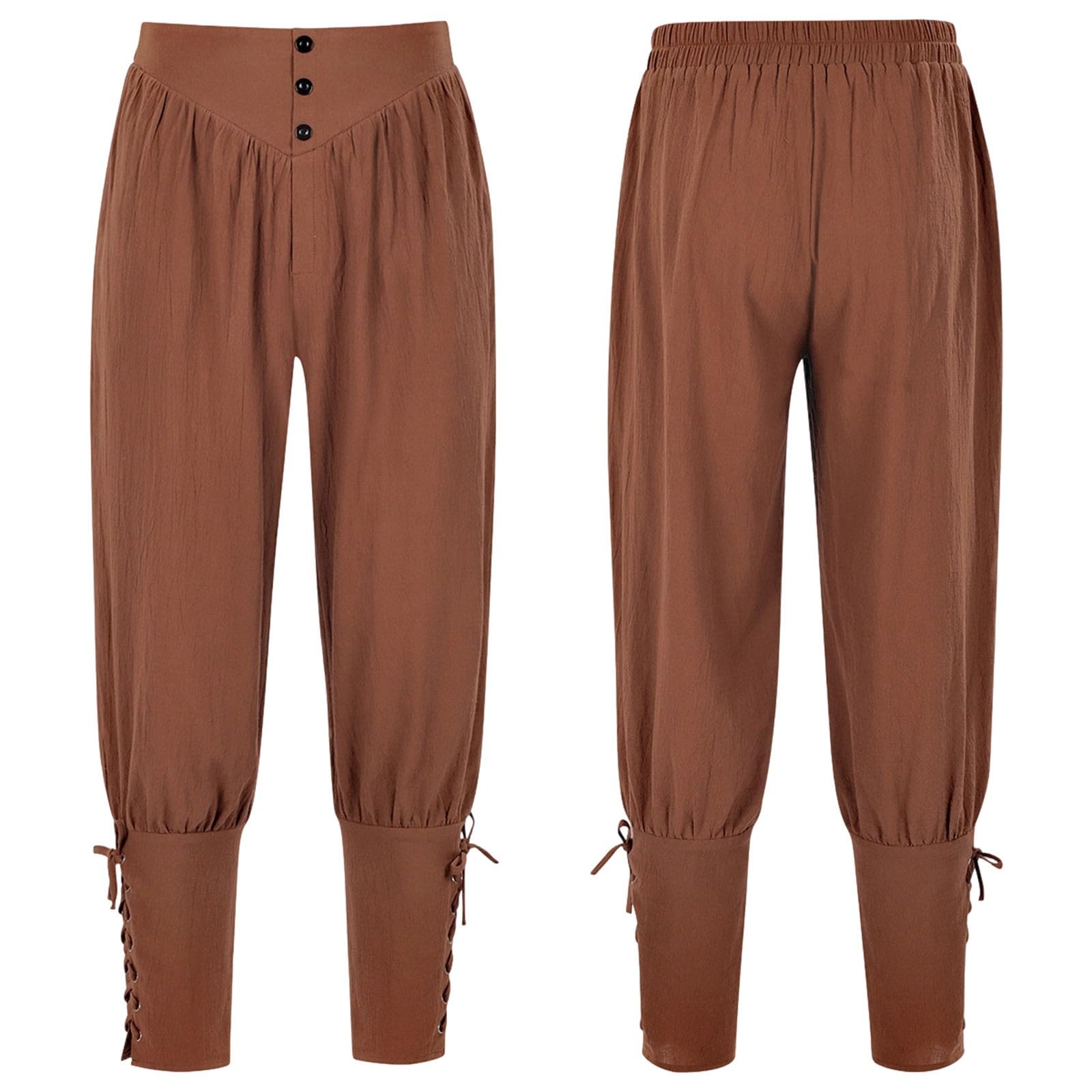 Pantalones renacentistas elásticos para hombre que evitan la rigidez 7