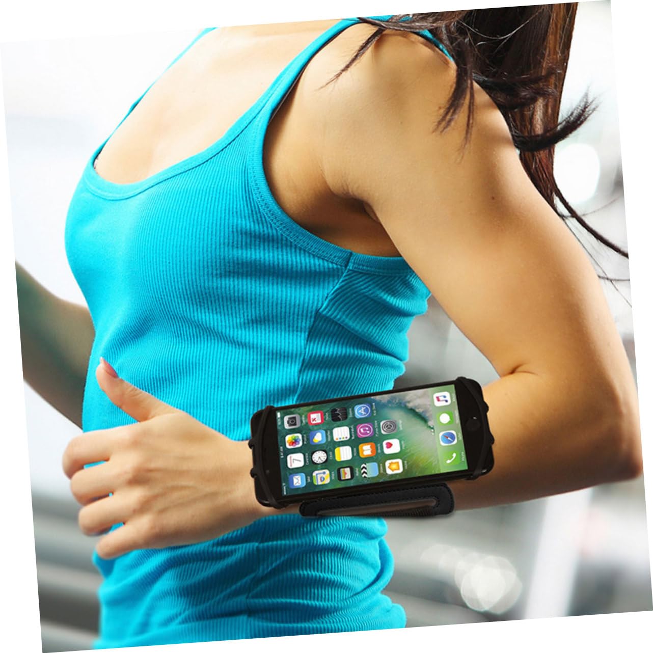 Mikikit 2stücke Handgelenk Handyhalterung Armband Mit Rotation Verstellbare Smartphone Halterung Für Jogging Und Sport Elastisches Material Zufällige Farbe