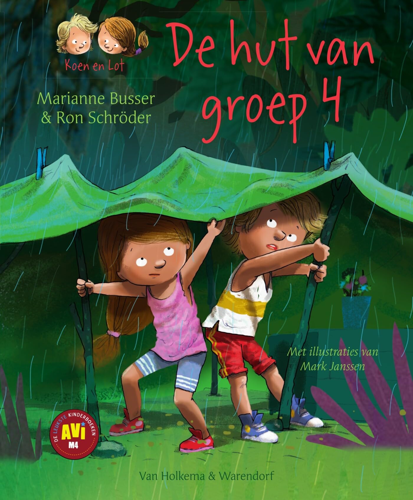 De hut van groep 4: Veilig leren lezen voor leerlingen van de basisschool groep 4 - AVI M4 (Koen en Lot, 7)