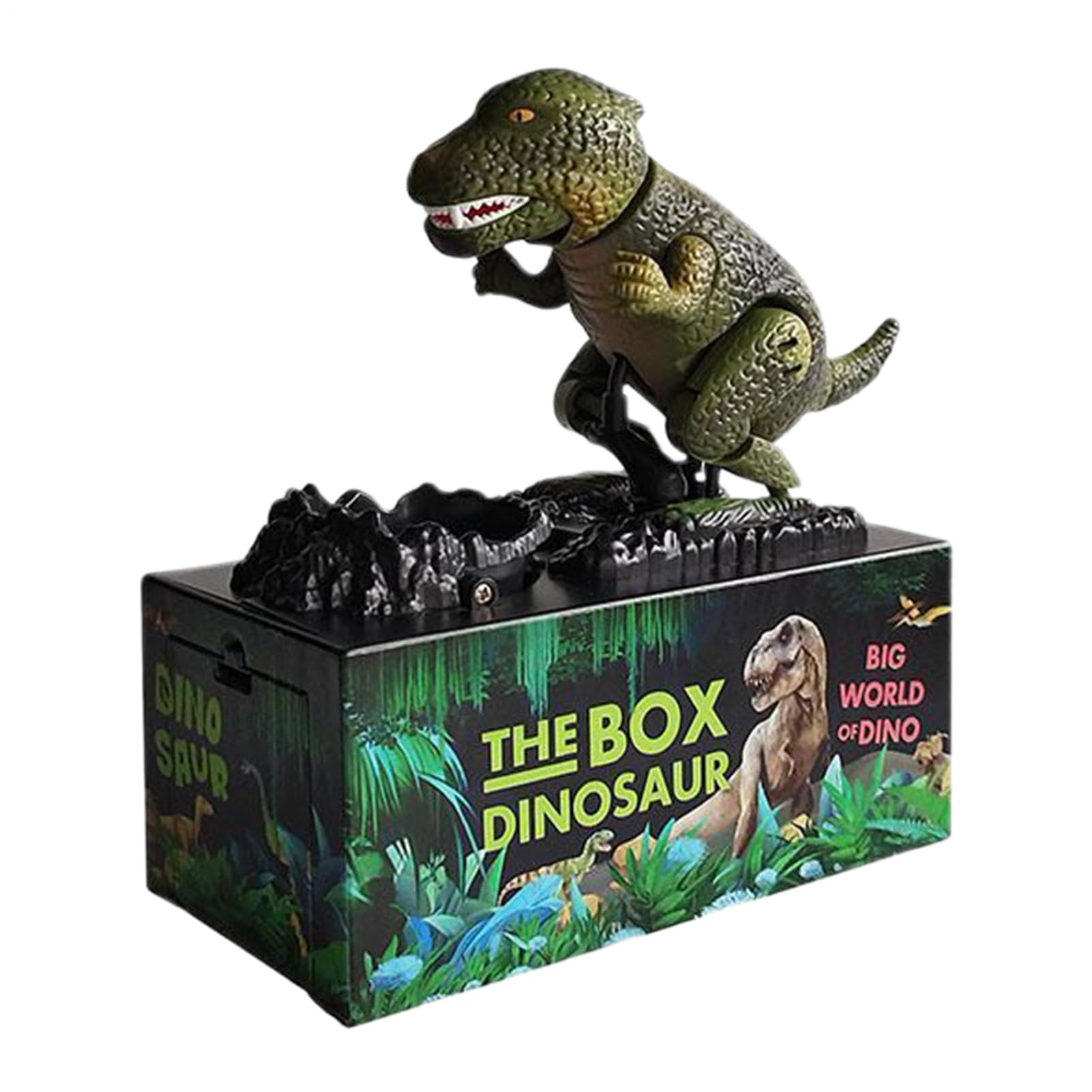 Boîte d'économie de dinosaure pour ranger les pièces et sécuriser l'argent de poche
