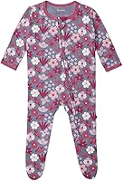 Vista 16 de KicKee Baby & Toddler - Pijama de viscosa ultrasuave de bambú con patas abatibles y puños