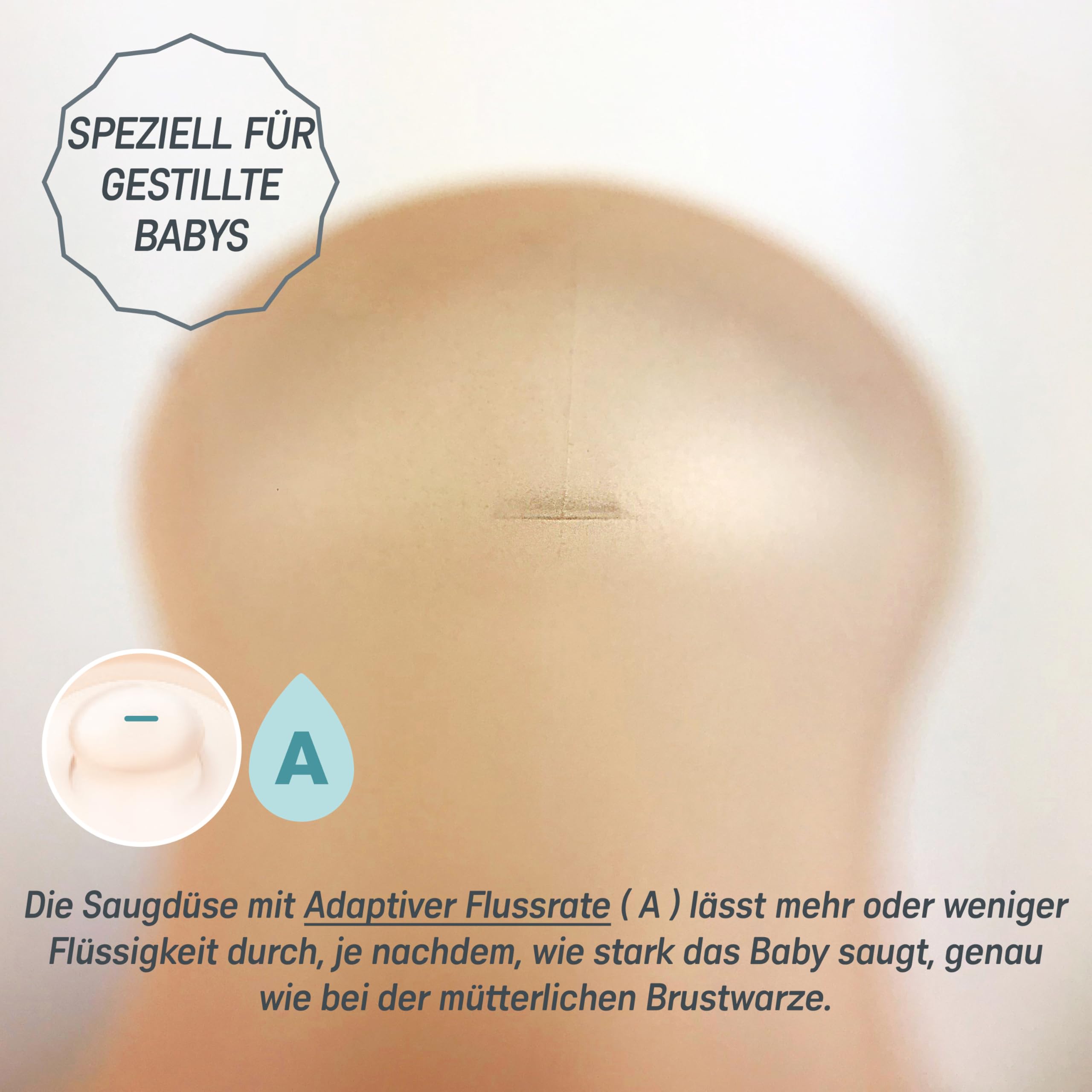 Suavinex, 2er Pack Anti-Colic Babyflasche Zero Zero, mit anpassbarem Silikon-Sauger (A), für Babys ab 0 Monaten und Neugeborene, speziell für Stillen, Muttermilch und Säuglingsnahrung, 180 ml, Light