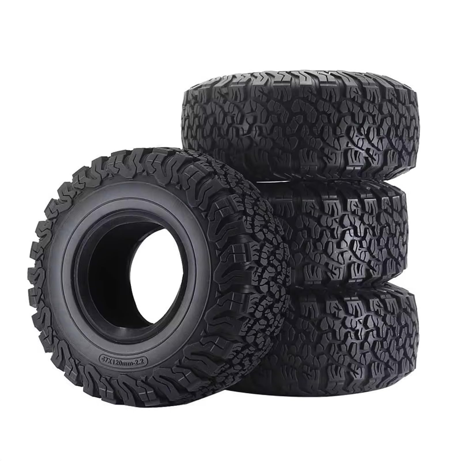 Per Redcat Per Scx10 Per Axial 90046 Per Traxxas Per Trx4 Per Trx6 Rc Auto Pneumatici In Gomma Da 2,2 Pollici 120mm Per 1/10 Rc Crawler Car Ruote