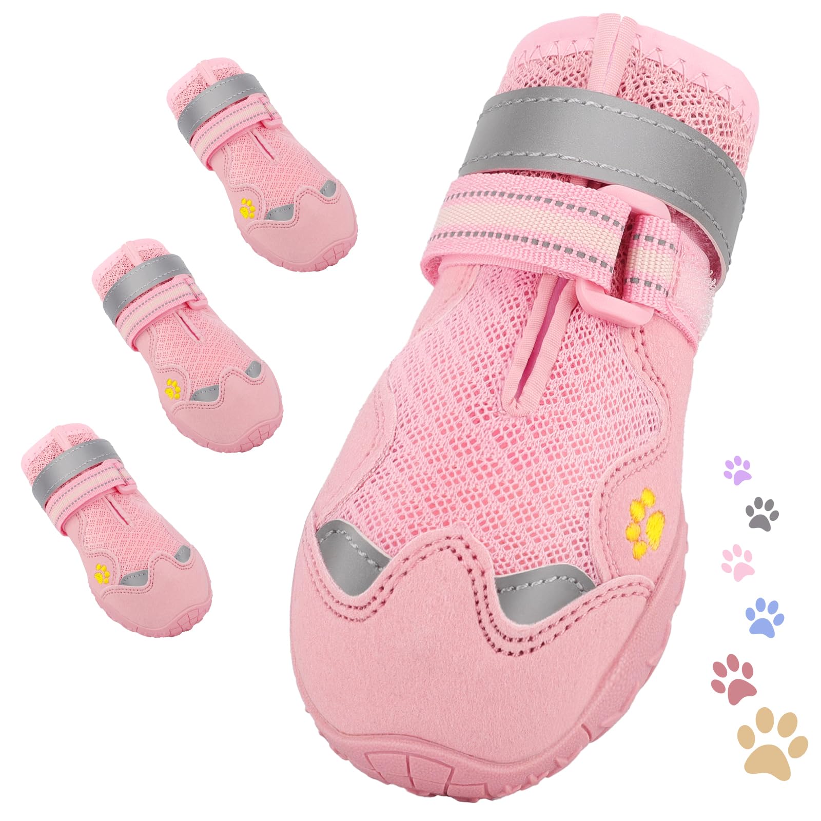 FISHOAKY Mesh Dog Shoes