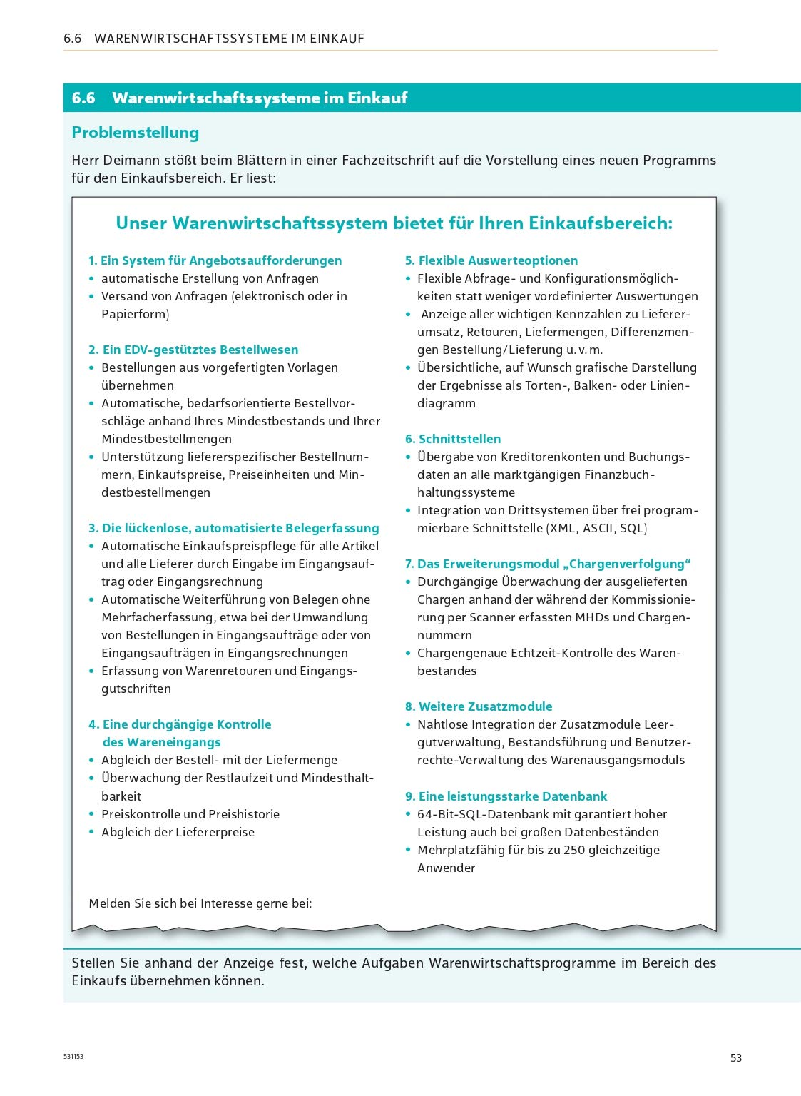Einzelhandel 4.0: 2. Ausbildungsjahr Schülerband