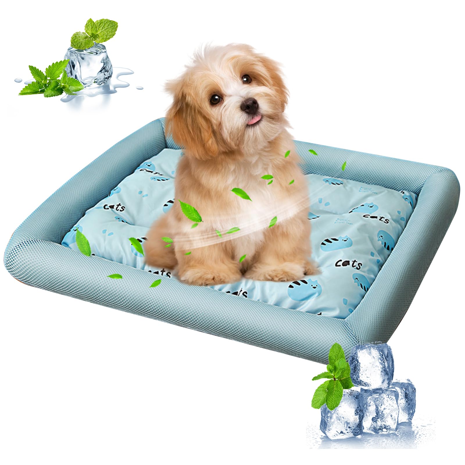 Cama Perro Pequeño Cama Refrescante Para Perro, Manta De Hielo De