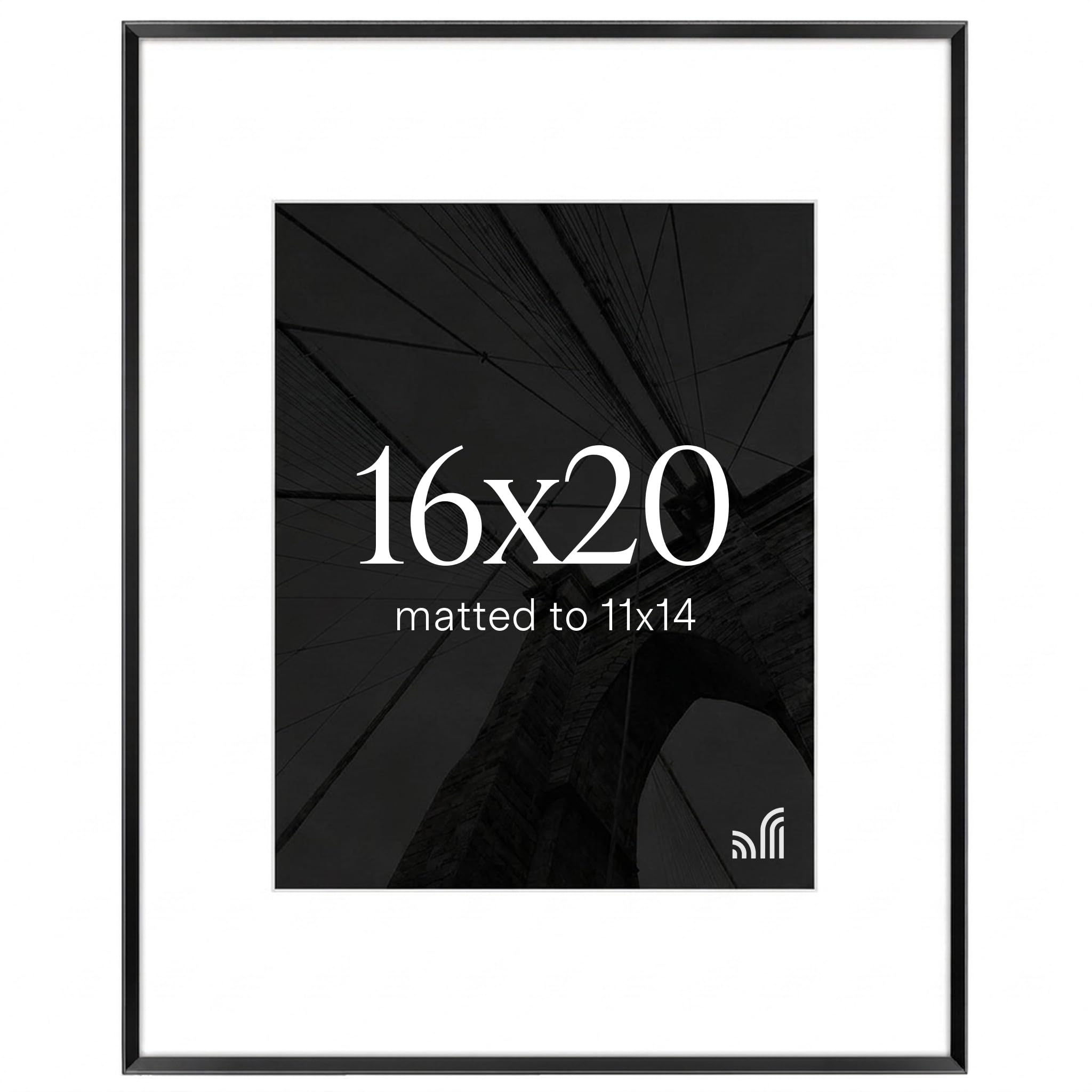 Americanflat 16x20 Picture Frame Black Metal