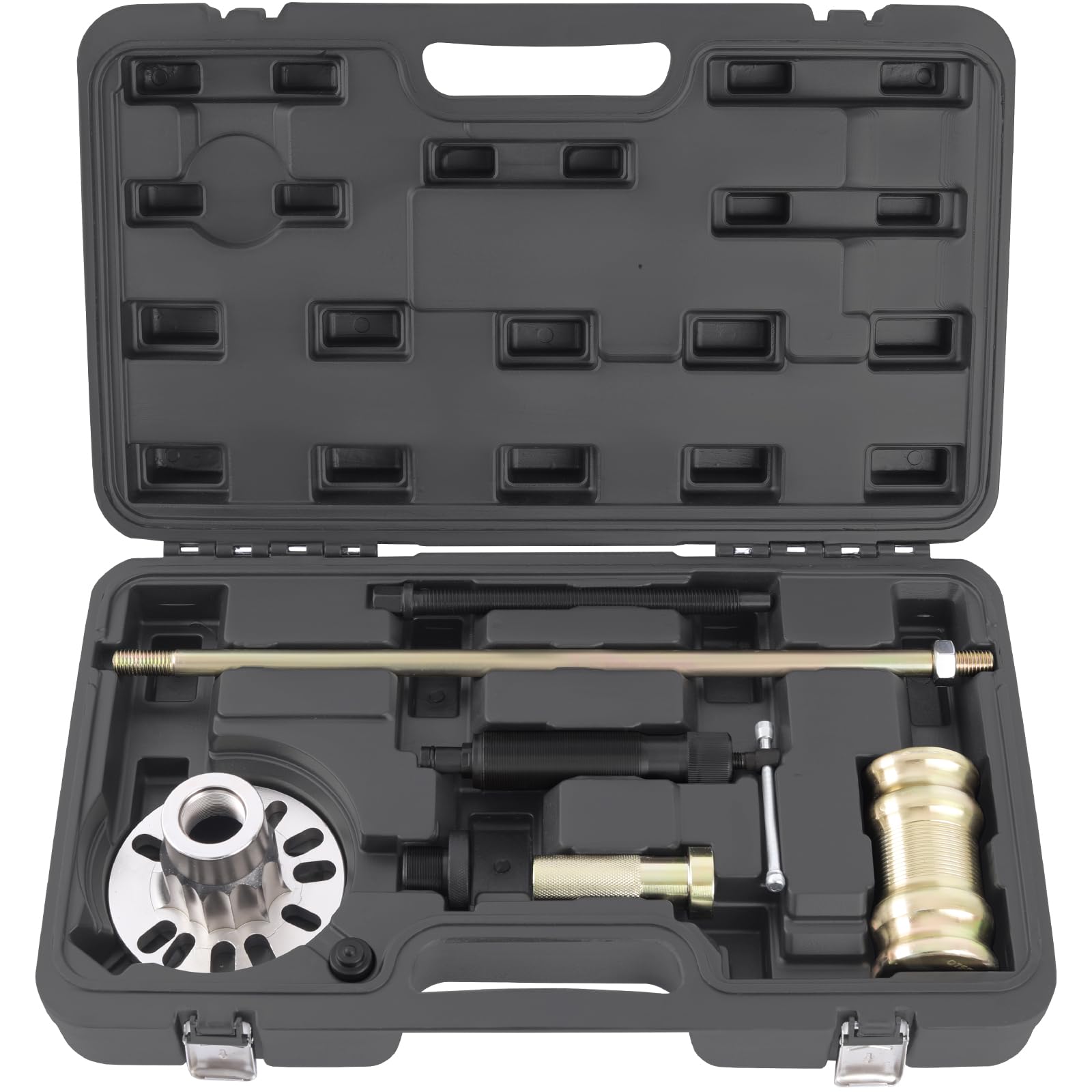TECPO 3 in 1 Radlager Abzieher Satz Hydraulischer Ausdrücker Set Antriebswellen Radnaben abziehen KFZ Demontage Montage Werkzeug Hydraulikspindel Ausdrückspindel