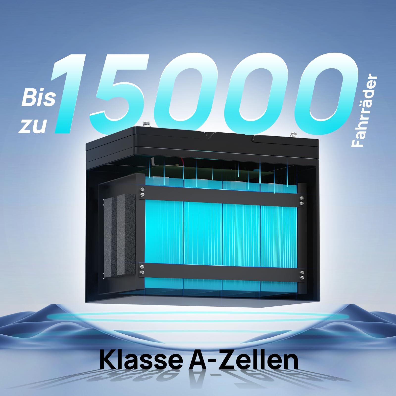 ECO-WORTHY LiFePO4 100Ah Bluetooth, Lithium Batterie 12V 100ah mit BMS Low Temperature Schutz und Max. 15000 Zyklens,1280Wh Autobatterie für Wohnmobil,Boot,Solarpanel