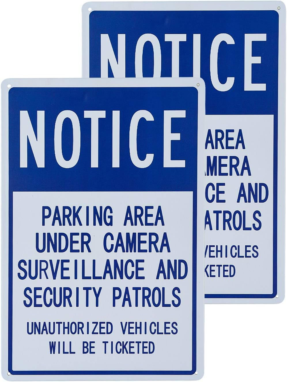 dojune-2 Pack Notice Parking Area Under Camera Surveillance and ...