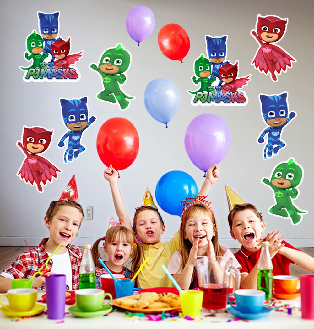 WoW Party Studio PJ Cartoon 1ft Cardstock Cutouts for Happy Birthday Decorations - 8Pcs