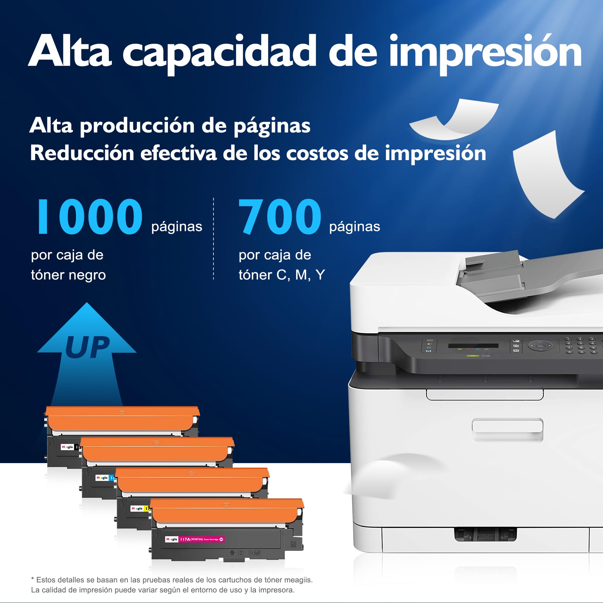 117A Tóner Compatible con HP Color Laser MFP 150nw 178nw 179fnw | Compatible con HP Color Laser MFP 150a 178nwg 179fwg, Chip inteligente integrado, 1 Negro 1 Cian 1 Magenta 1 Amarillo