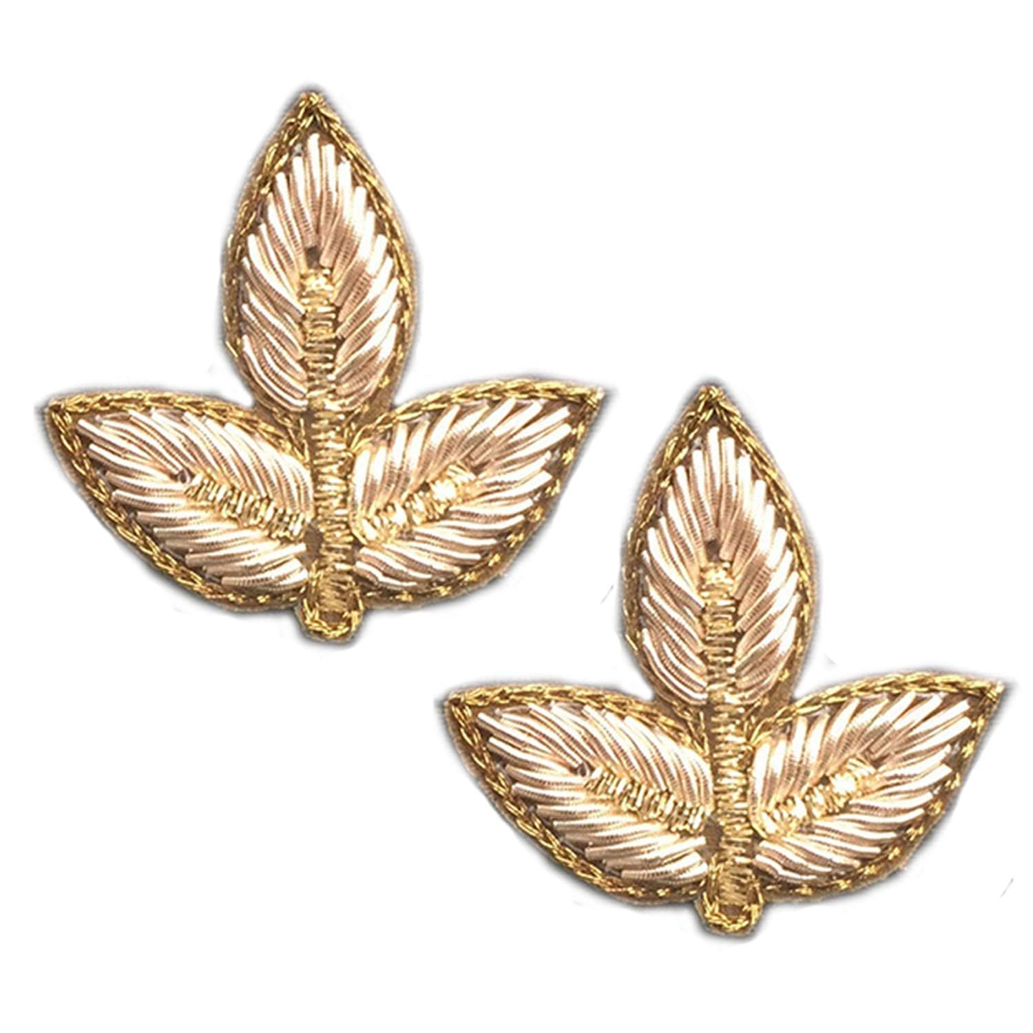 Lovetholy 11pcs, 4x3.5cm, Embroidery Neck Sew On Applique Patches/Decorative Patches for Clothes, Jackets, Jean's, Blouse, Saree, Dress Decoration (L-31.11) (Gold)-image-18