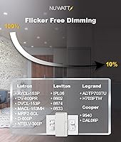 Vista 5 de NUWATT Paquete de 12 luces LED empotrables de bronce ultrafinas de 6 pulgadas, 5CCT 2700K/3000K/3500K/4000K/5000K seleccionable, alto brillo 1050