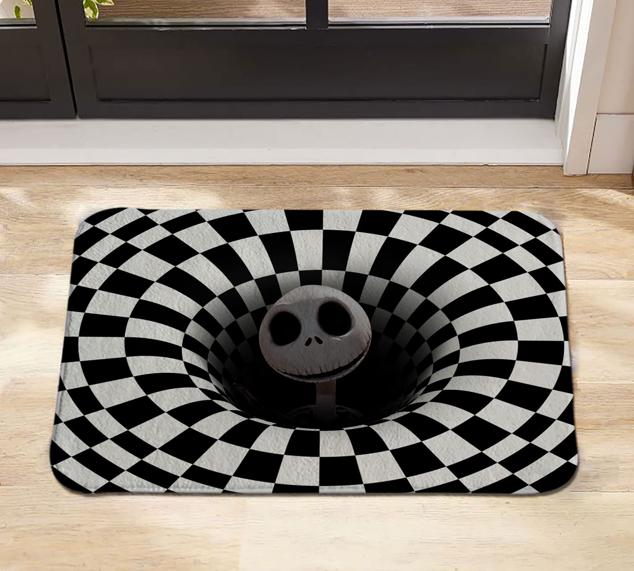 3D Halloween Doormat,Welcome Doormat,Outdoor Door Mat,Personalized Doormat,Housewarming Decor Gift 36x24 Inch