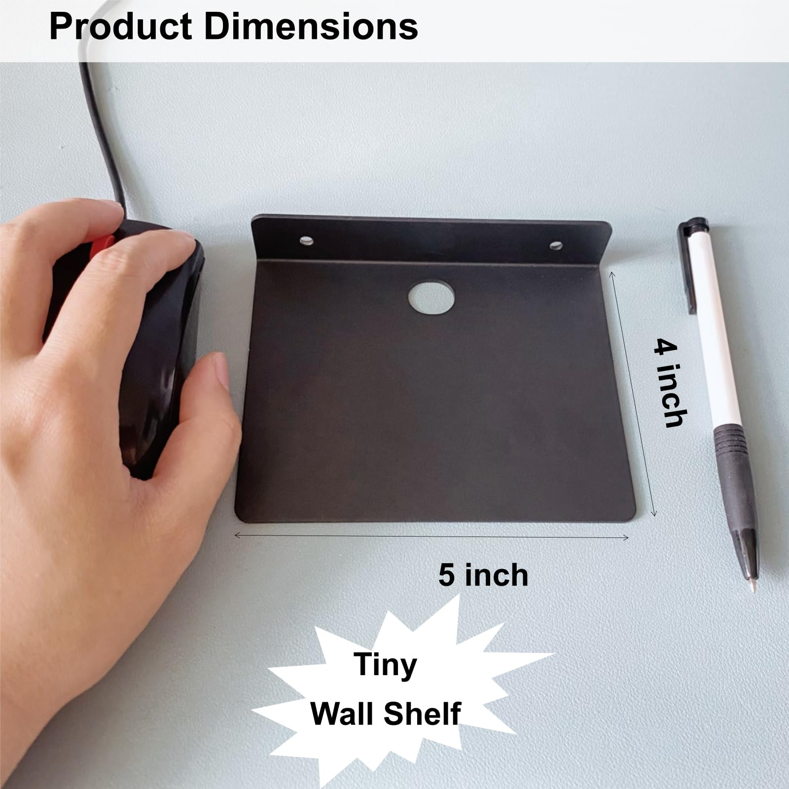 Small Metal Wall Shelves - Floating Shelf for Speakers -3