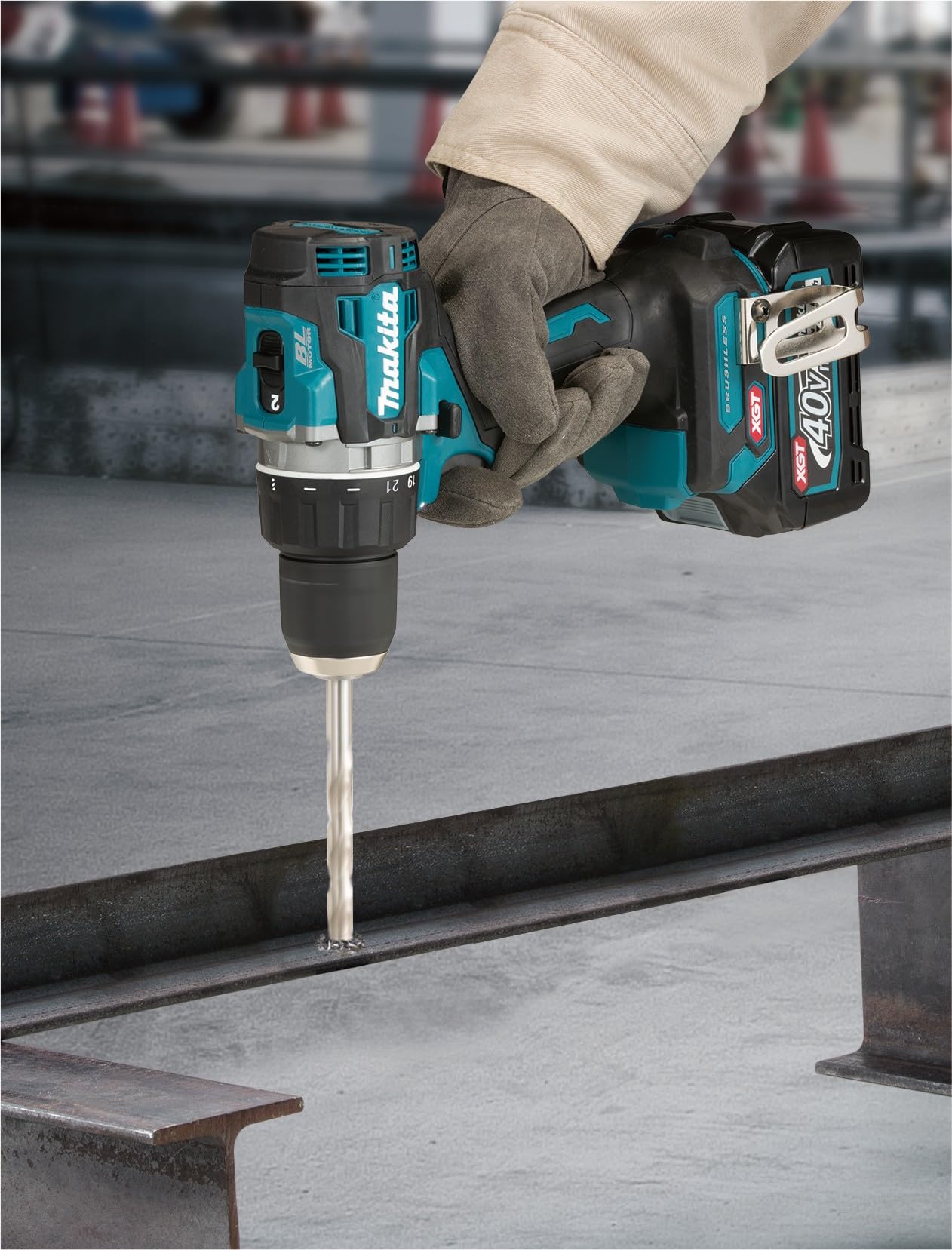 makita DF002GZ - Taladro atornillador (40 V, máx. (sin batería, sin cargador) Azul Petróleo