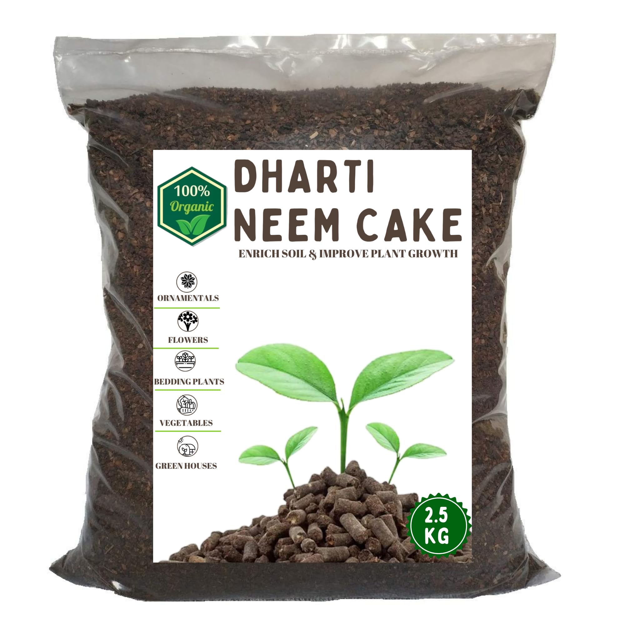 DHARTI Neem Cake Powder Organic Fertilizer 5Kg - Organic Neem Khali & Pest Repellent For Plants For Home & Garden|No-Harmful Chemicals,Pest Repellent,Rich In Nutrients Soil Conditioner For Plants. (5) (B0CD3XHFY3) Amazon Price History, Amazon Price Tracker