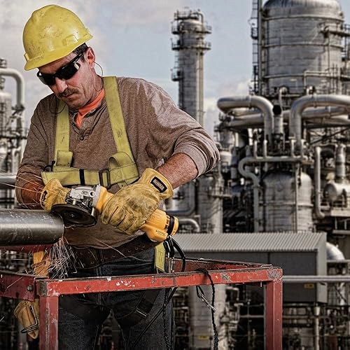 Miniatura 6 de DEWALT Herramienta de amoladora angular, 4-1/2 pulgadas, interruptor de paleta con freno y sin bloqueo (DWE4222N)