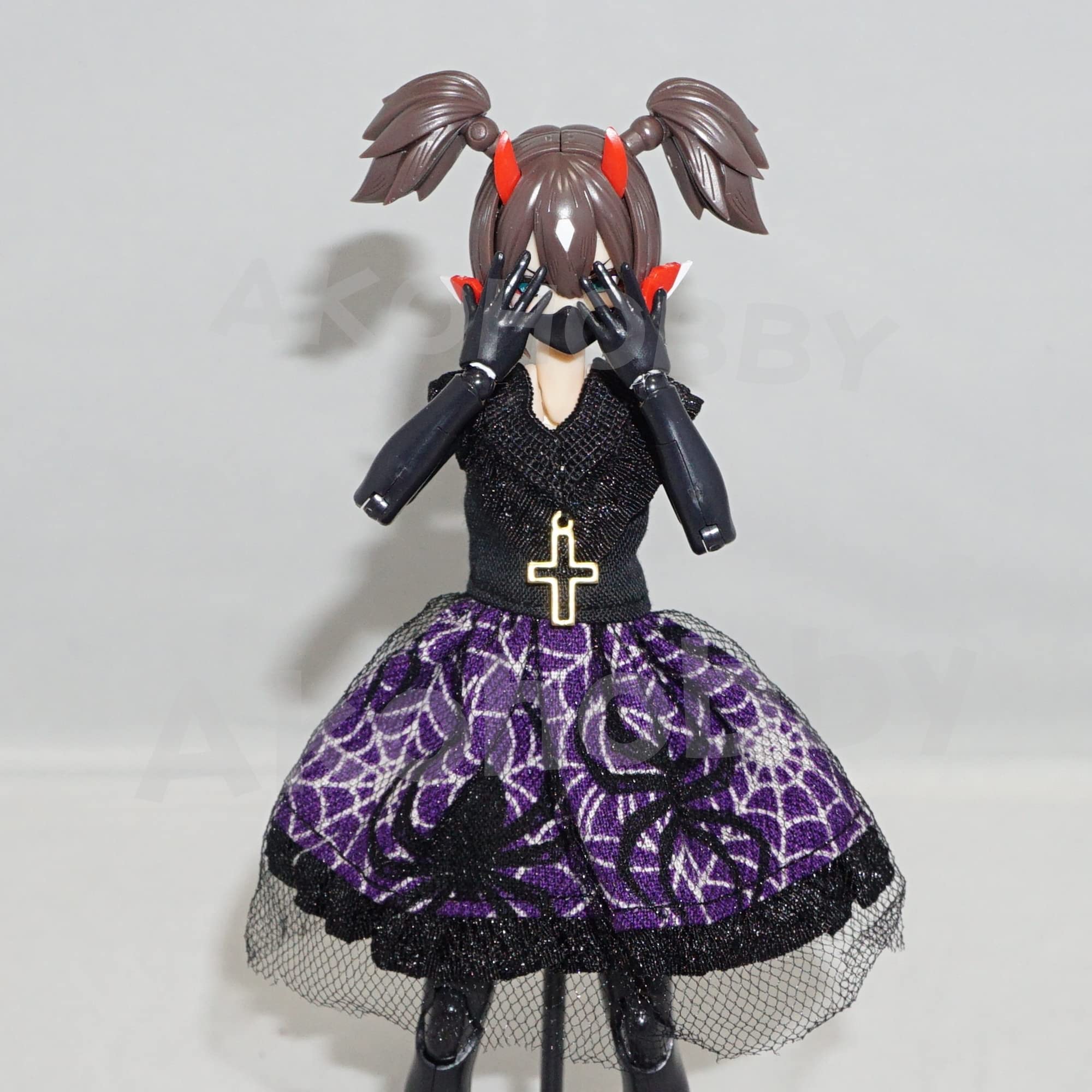 Amazon.co.jp: 1/12 ハロウィン パープル ドレス AKO 着物 制服