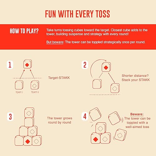 Miniatura 4 de El juego al aire libre más popular de Europa - Beyond Bocce & Kubb - Juego de lanzamiento de torre para adultos y niños - Perfecto para playa,