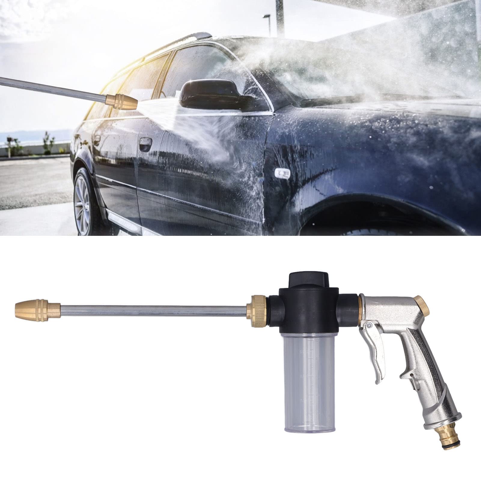 Pistola Ad Acqua Ad Alta Pressione Pistola Idropulitrice Tubo Flessibile Giardino Ugello Spruzzatore Schiuma Rondella Strumento di Pulizia a Spruzzo per Lavaggio Auto Pulizia del Pavimento