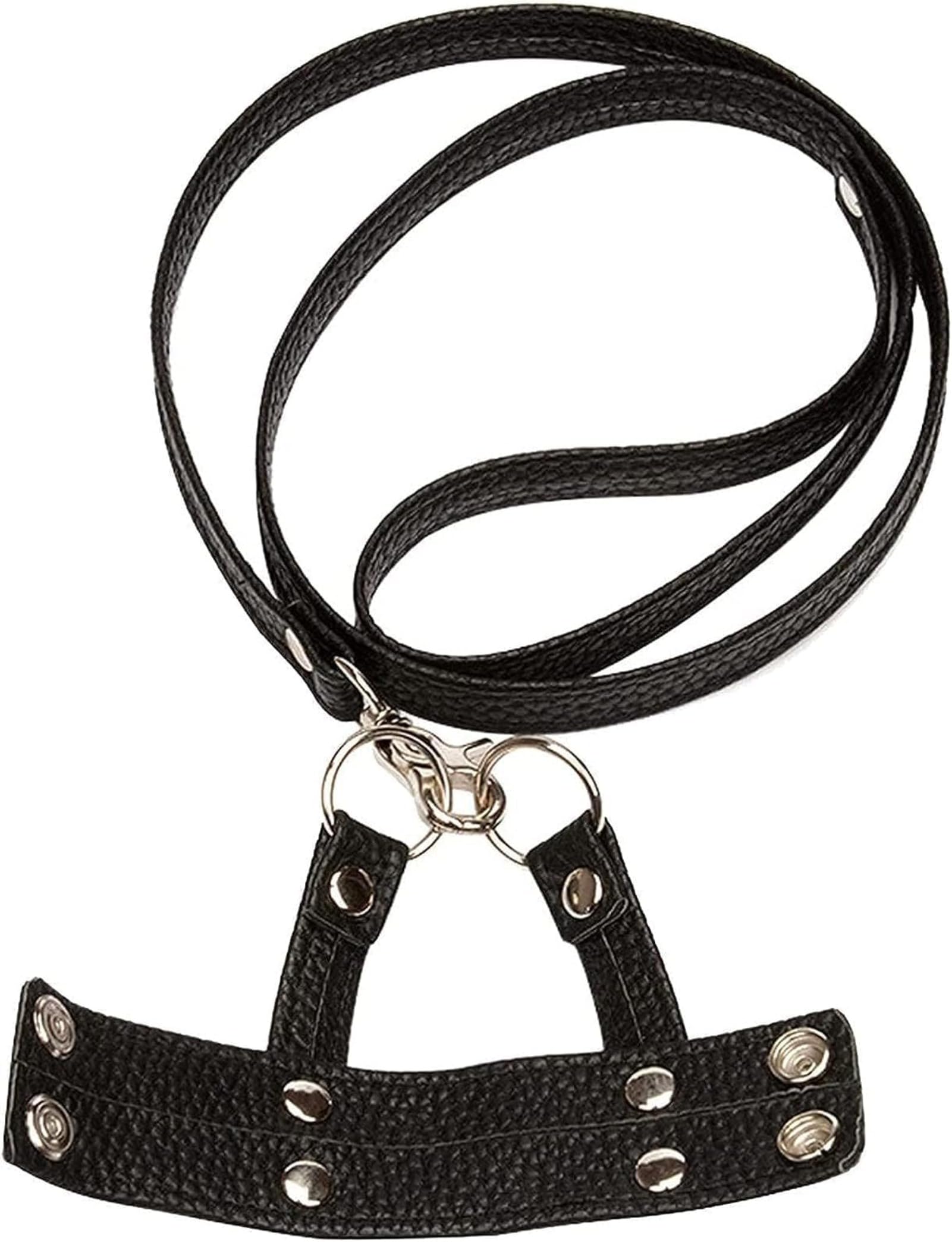 Étireur de scrotum BDSM réglable avec manchette pénienne - Kit de bondage sexuel SM