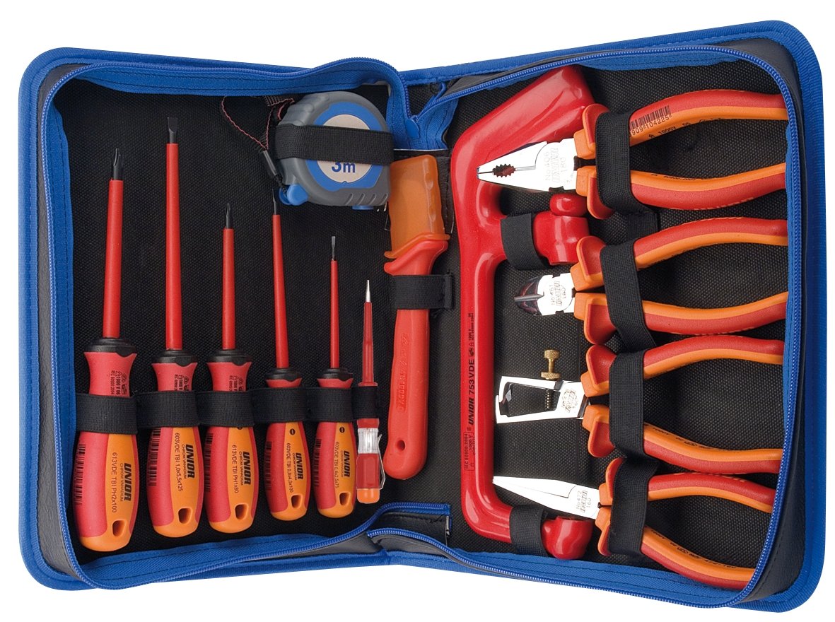 Unior VDE-BI Tool Assortment in Leather Zip Case 1S : Amazon.co.uk