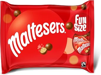 Maltesers Milk Chocolate & Honeycomb Fun Size Candy Bags, 11 x 19.5g